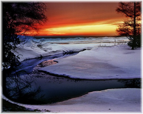 Sunrise over Lake Huron (Photo by Howard Blichfeldt)