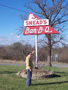 Mike Weber at Snead's BBQ in Belton Missouri