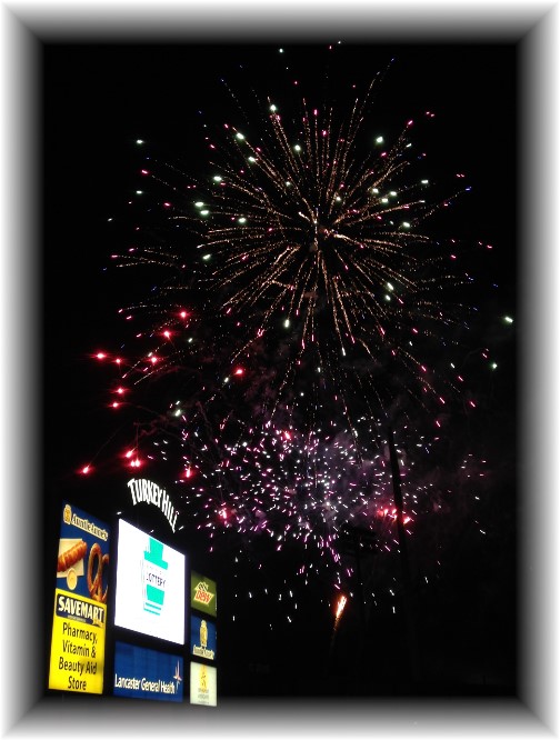 Lancaster Barnstormer Fireworks display 7/4/14