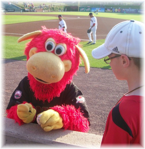 Cylo, the Lancaster Barnstormers team mascot