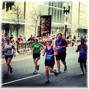 Nikki Higgins in Boston Marathon 2012
