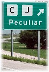 Peculiar road sign