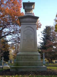 PT Barnum gravestone