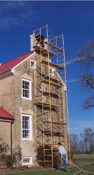 Chimney scaffolding