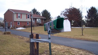 Duct tape mailbox