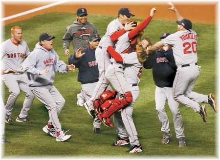 Red Sox victory celebration