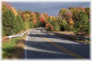 Photo of Quehanna Highway in northern PA