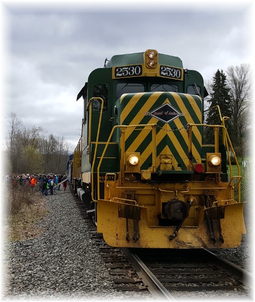Lehigh River Gorge train in White Haven 04/23/16