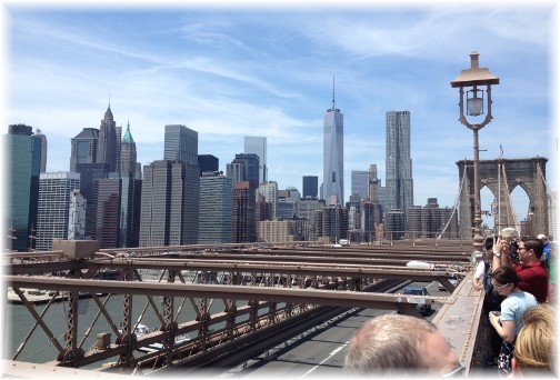 Lower Manhattan from Brooklyn Bridge 5/26/14