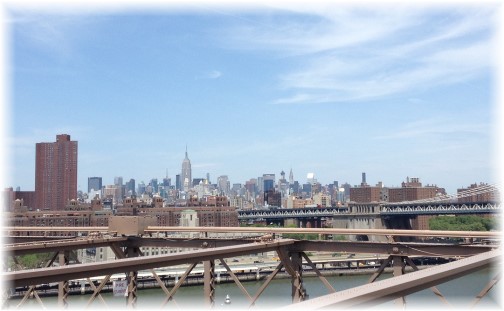 Midtown Manhattan from Brooklyn Bridge 5/26/14