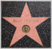 Billy Graham star on Hollywood Boulevard