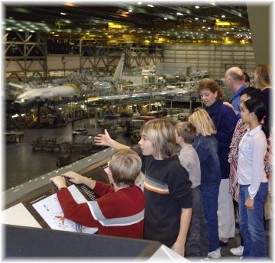 Boeing plant visit
