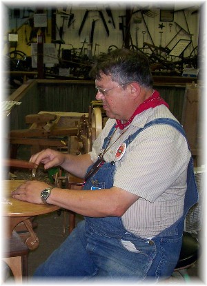 Wood Craftsman at Indiana State Fair