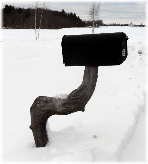 Rural mailbox, northern New York 3/22/13