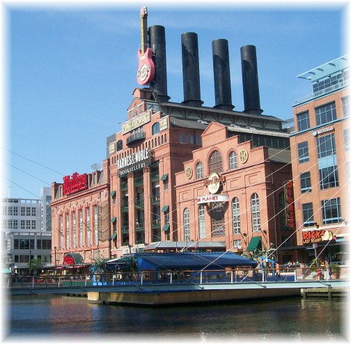 Re-purposed power plant in Baltimore's inner harbor