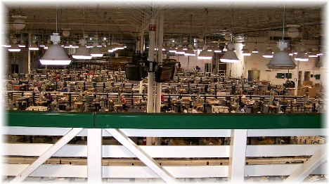 Longaberger Basket factory floor