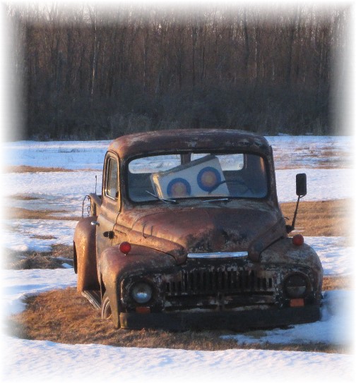 Old truck in field in north central New York