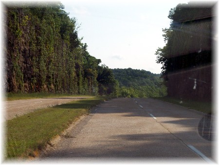 Stretch of Route 66 in Pulaski County Missouri