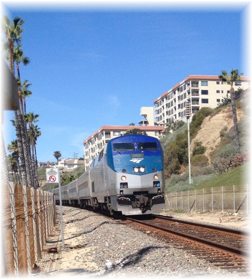 Shoreline train in San Clemente California