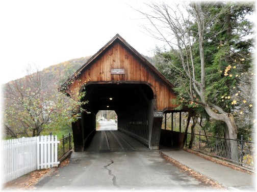 Covered bridge in Woodstock Vermont