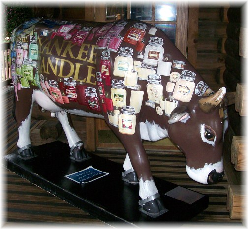 "Cow" at Yankee Candle flagship store, South Deerfield, Massachusetts