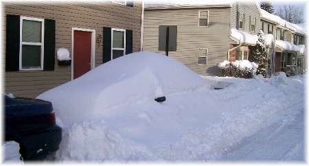 Buried car in snow 2/6/10