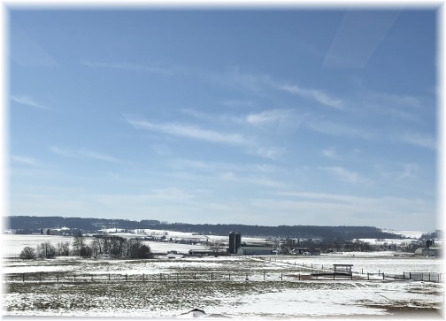 Lancaster County snow landscape 3/24/18