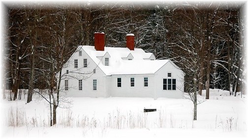 Winter scene in Eastern Maine (photo by Doris High)
