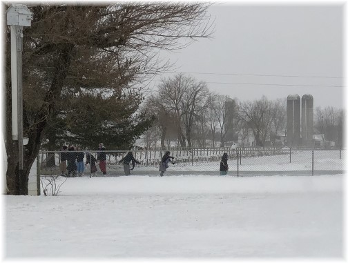 Mennonite girls ice skating 1/4/18
