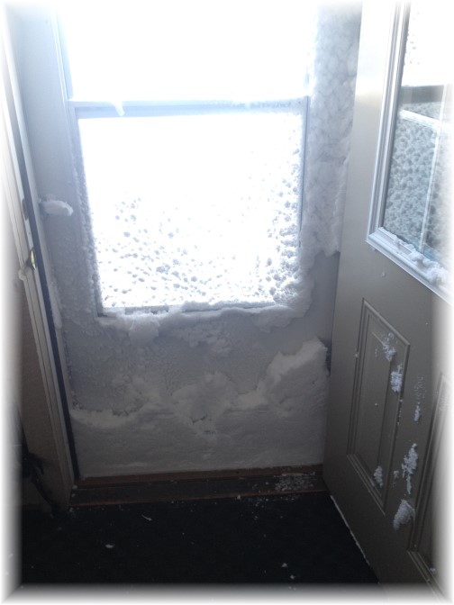 Winter blast 2/15/15 storm door