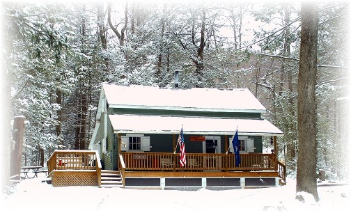 Winter cabin (photo by Greg Schneider)