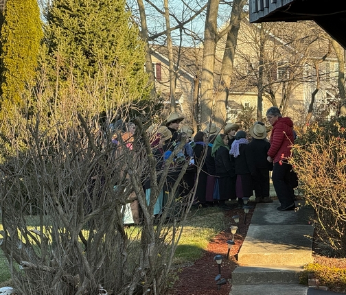 Amish children carolers
