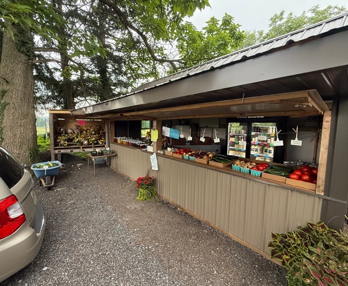 Amish produce stand Gates Road