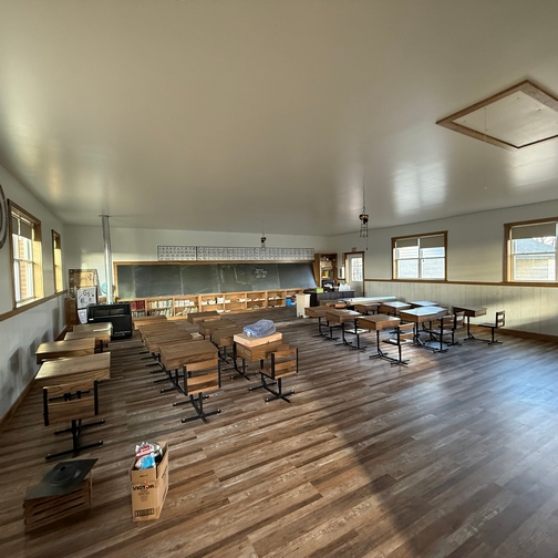 Grandview Heights Amish school interior