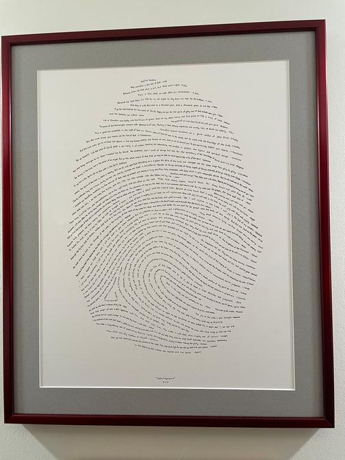 God's Fingerprint at Nick Nichols office