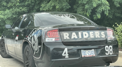 Raiders fan car