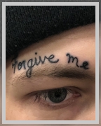 "Forgive me" tattoo