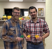 Stephen and Andr, Val-Co engineers 3/15/19