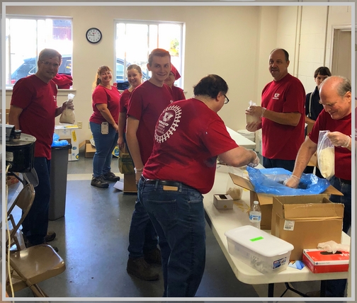 Val-Co community service at Blessings of Hope 10/4/18
