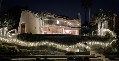 San Diego home decorated for Christmas