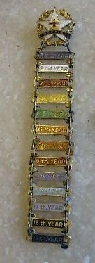 Sunday School attendance pins