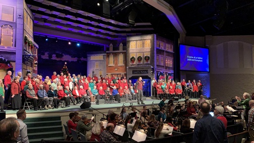 Calvary Church Choir and orchestra 12/15/19 (Click to enlarge)