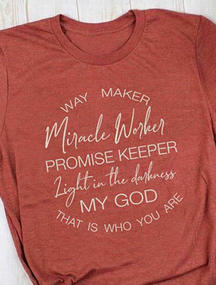 Way maker t-shirt