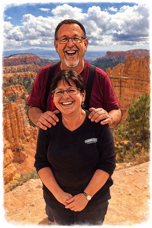Bryce Canyon photo with AI