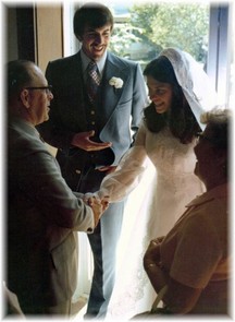 Hardings at our wedding 1976 (click to enlarge)