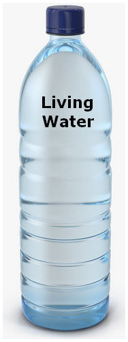 "Living Water" bottle
