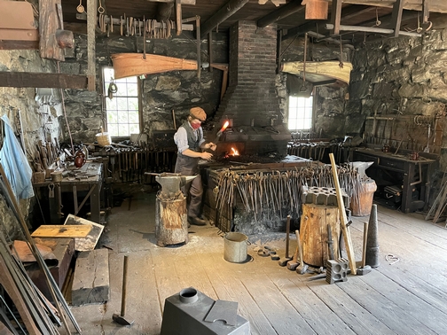 Old Sturbridge Village blacksmith shop