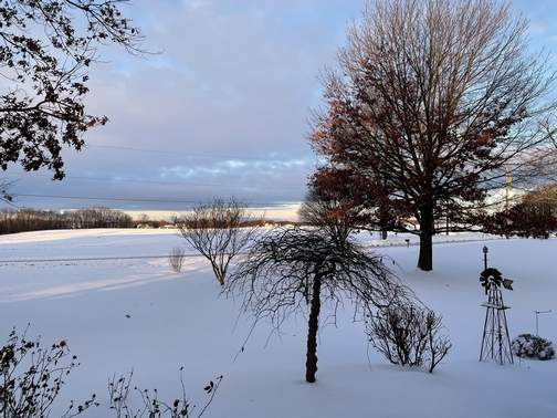Morning view from our home following the big snow storm!