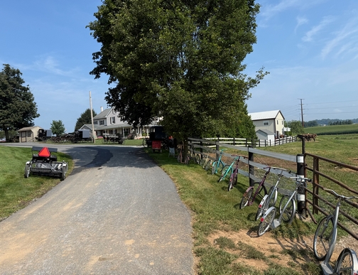 Amish church service parking