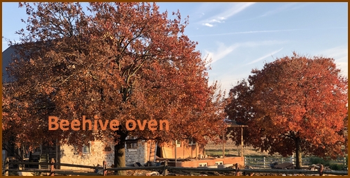 Beehive oven on stone farmhouse